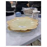 lot of 2 plates one with hairline crack