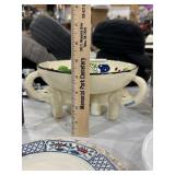 elephant pedestal bowl
