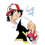 Pokemon Veronica Taylor-ASH Signed 8.5 x 11