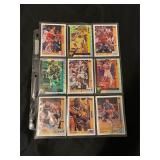 Sheet of NBA Cards   (9 cards)