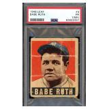1948-1949 Leaf Babe Ruth Card #3 Yankees  PSA