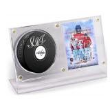 Alex Ovechkin  FACSIMILE Signed Puck with Card