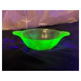 Uranium Glass Small Bowl / Candy Dish