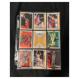 Sheet of NBA Cards   (9 cards)