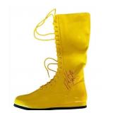 Hulk Hogan's Signed Yellow Wrestling Boot  w/ COA