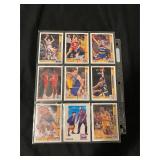 Sheet of NBA Cards   (9 cards)t