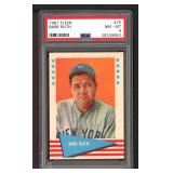 1961 Fleer #75 Babe Ruth Yankees HOF PSA 8 - NM/MT