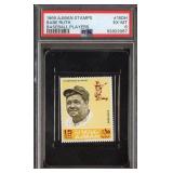 BABE RUTH 1969 STAMP BASEBALL PLAYERS #15DH PSA 6