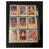Sheet of NBA Cards   (9 cards)