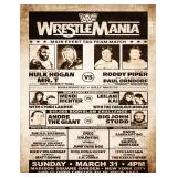 WrestleMania 1 Poster Reprint