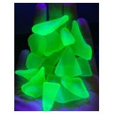 Uranium Sea Glass Pieces Vaseline Glass