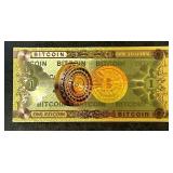 1 Bitcoin Gold Commemorative Banknote