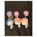 3 Squishmallows--- Sydnee Bop Bebe