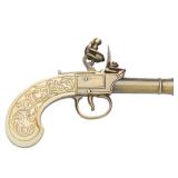 18th Century Flintlock Pocket Pistol w/ Ivory