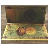 100  Bitcoin Gold Commemorative Banknote