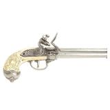 Colonial Italian 3 Barrel Flintlock