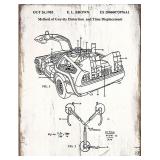 Back to the Future Delorean Blueprint -- REPRINT