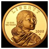 2008 Sacagawea Dollar 24k Gold Plated