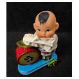 Vintage Tin Toy  Drummer Boy
