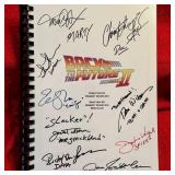 Back to the Future 2  Movie Script Signed- Reprint