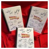 Back to the Future 1,2,3 Movie Script Signed Repri