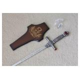 Harry Potter Godric Gryffindor Movie Sword &Plaque
