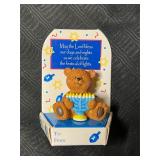Russ Judaica Treasures Bear w/Festival of Lights