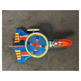 Vintage Tin Toy Airplane