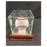 Tommy Lasorda Signed Baseball in Case