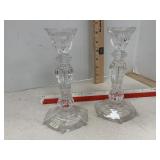 Vintage Fifth Ave Crystal Naples Candlesticks 2