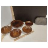 OZARK WALNUTWARE Solid Walnut Salad Set & Wilton