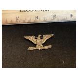 WWII US Army Colonel Eagle Insignia Pin