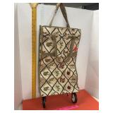 Jade Garden Decor Folding Rolling Tote