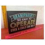 Grandparents So Easy To Operate Decor