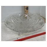 Vintage Anchor Hocking 3 Footed Glass Bowl
