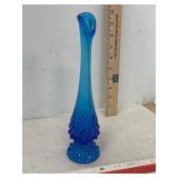 Fenton Art Glass Colonial Blue Hobnail Vase