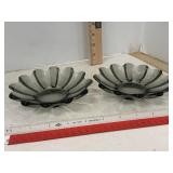 Vintage MCM Shallow Glass Bowls 2