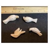 Alabaster Marble Birdbath Doves 4