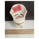 Porcelain Hinged Armchair Trinket Box with