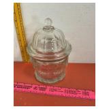 Indiana Glass Heavy Clear Apothecary Jar