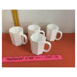 Milk Glass Octagonal Cups 4