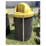 Large Yellow Lidded Garbage Bin