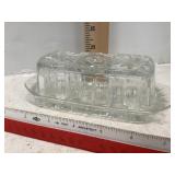 Crystal Glass Butter Dish