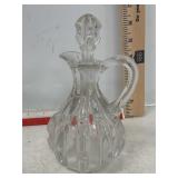 EAPG Cruet W/ Stopper Broken Column
