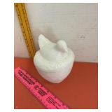 Avon Milk Glass Bird On Nest