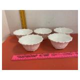 Indiana Milk Glass Wild Rose Bowls 5