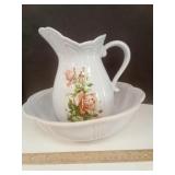 McCoy Pale Blue W/ Floral Motif  Ceramic  P