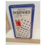 Double Nine Jumbo Dominoes in tin