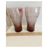 Coca-Cola Amythyst Glasses 2