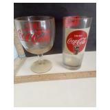 Coca-Cola Stemmed Goblet & Tumbler